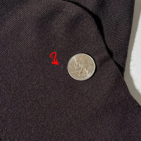 Talbots Brown Lightweight Scoop Neck Sweater Rayon Nylon Size Small Petite SP - Picture 7 of 10